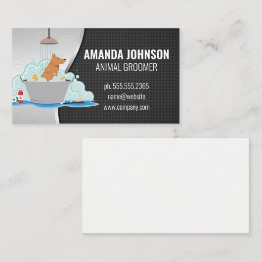 Hondenwas Visitekaartje (Voorkant / Achterkant)