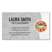 Hondenwasdouche-pictogram Magnetisch Visitekaartje (Voorkant)