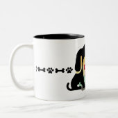  hondenwereld puppy tweekleurige koffiemok (Links)