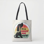 hondenwereld tote bag (Voorkant)
