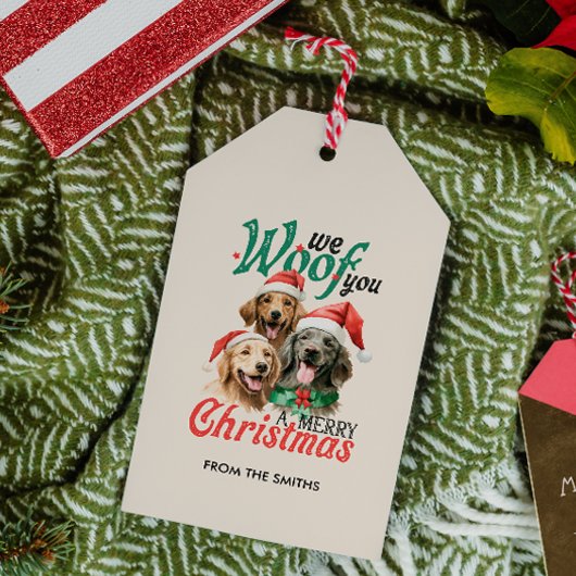 HONDENWOOF MERRY CHRISTMAS LABRADOR CADEAULABEL