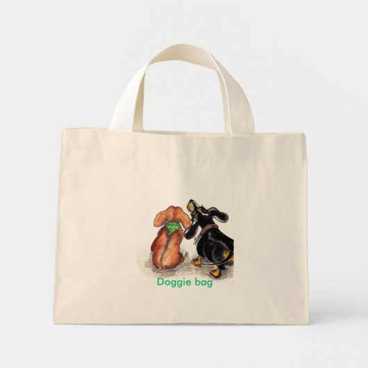 hondenzak mini tote bag (Voorkant)