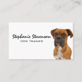 Hondenzitting | Brown Boxer Doggie Visitekaartje (Voorkant)