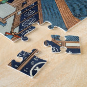 Honderd beroemde Uitzichten van Edo Ando Hiroshige Legpuzzel (Zijkant)