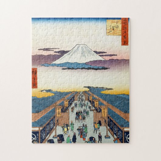 Honderd beroemde Uitzichten van Edo Ando Hiroshige Legpuzzel (Verticaal)