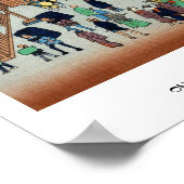 Honderd beroemde Uitzichten van Edo Ando Hiroshige Poster (Hoek)