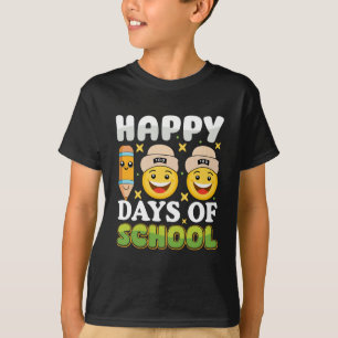 Honderd dagen 100 dagen Schattige glimlachpotlood T-shirt