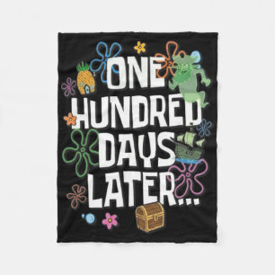 Honderd dagen later 100 dagen school leerling  fleece deken