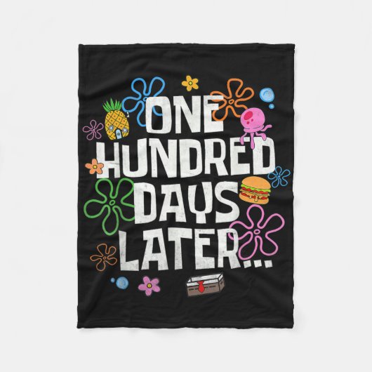 Honderd Dagen Later 100 Dagen School Student Fleece Deken (Voorkant)