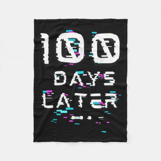 Honderd dagen later 100ste schooldag fleece deken (Voorkant)