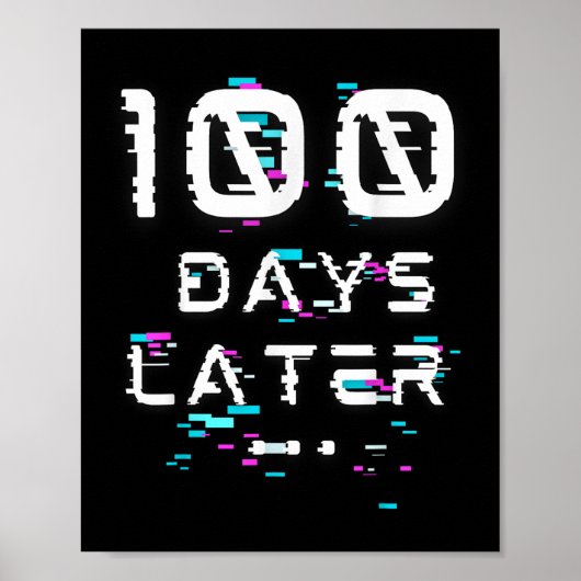 Honderd dagen later 100ste schooldag poster (Voorkant)