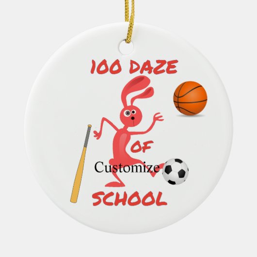 Honderd Daze van School Thunder_Cove Keramisch Ornament (Voorkant)