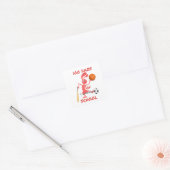Honderd Daze van School Thunder_Cove Vierkante Sticker (Envelop)