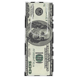 Honderd dollar Bill geschenkzak Wijn Cadeautas