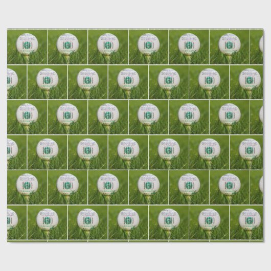 Honderd dollar Bill Golf Ball Cadeaupapier (Vlak)