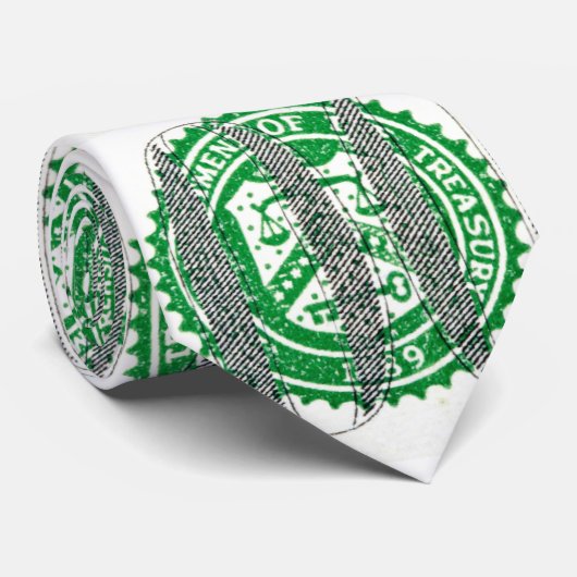 Honderd dollar Bill Stropdas (Opgerold)