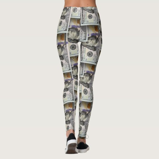 Honderd dollarbiljet leggings (Achterkant)