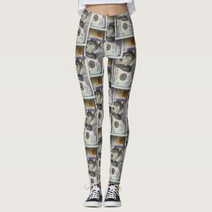 Honderd dollarbiljet leggings