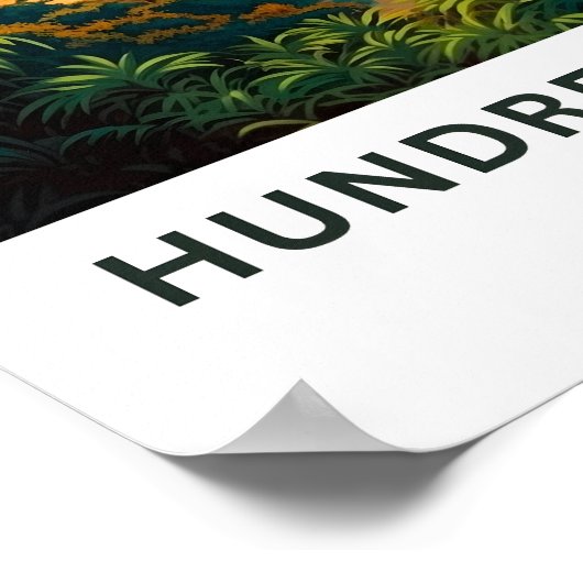 Honderd eilanden Filipijnen Reisprint Poster (Hoek)