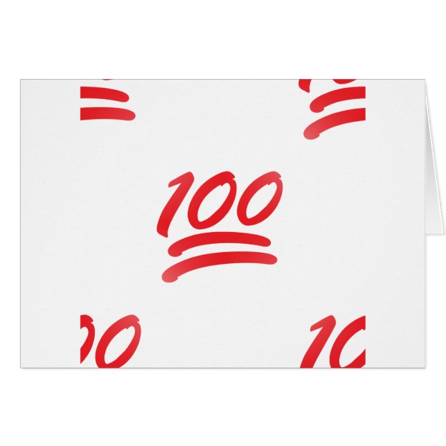 honderd emoji (Voorkant Horizontaal)