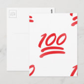 honderd emoji briefkaart (Voorkant / Achterkant)