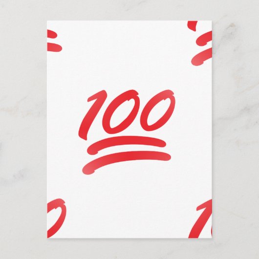 honderd emoji briefkaart (Voorkant)