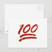 honderd emoji briefkaart (Voorkant / Achterkant)