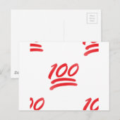 honderd emoji briefkaart (Voorkant / Achterkant)