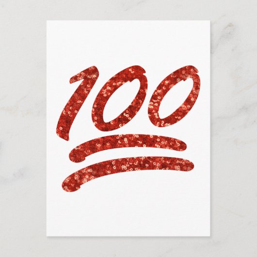 honderd emoji briefkaart (Voorkant)