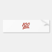 honderd emoji bumpersticker (Voorkant)