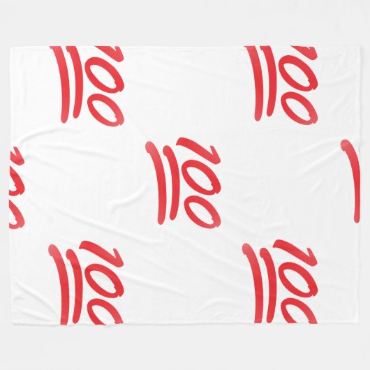 honderd emoji deken (Voorkant (Horizontaal))