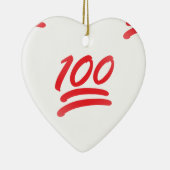 honderd emoji keramisch ornament (Rechts)