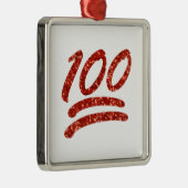 honderd emoji metalen ornament (Rechts)