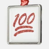 honderd emoji metalen ornament (Links)