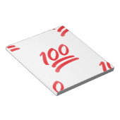 honderd emoji notitieblok (Schuin)