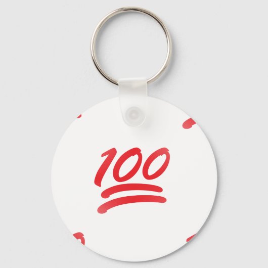 honderd emoji sleutelhanger (Voorkant)