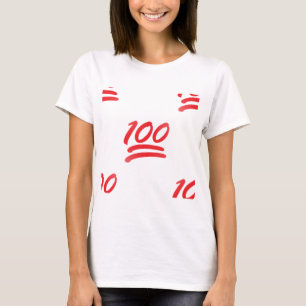 honderd emoji t-shirt