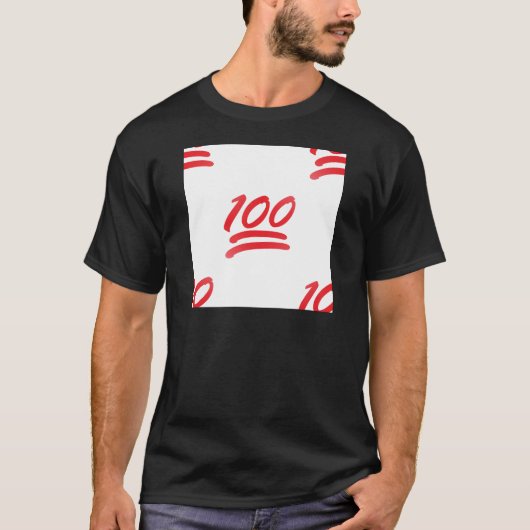 honderd emoji t-shirt (Voorkant)