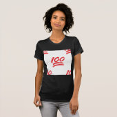 honderd emoji t-shirt (Voorkant volledig)