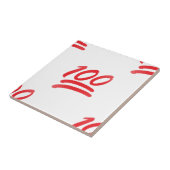 honderd emoji tegeltje (Zijkant)