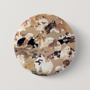 Honderd foto van Ito Jakuchu Ronde Button 5,7 Cm