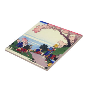 Honderd gedichten van de Nurse Hokusai Tegeltje