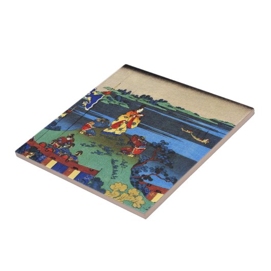 Honderd gedichten van de Nurse Hokusai Tegeltje (Zijkant)