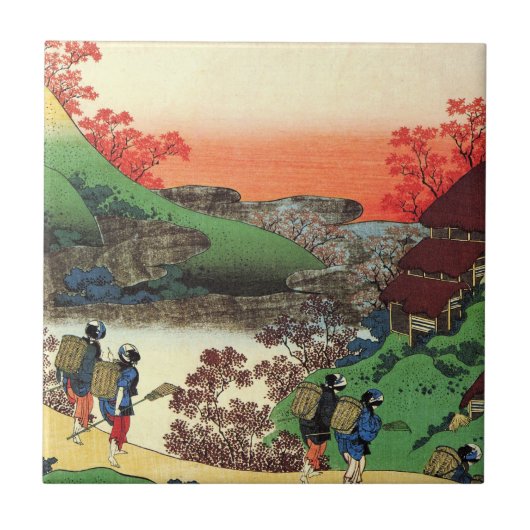 Honderd gedichten van de Nurse Hokusai Tegeltje (Voorkant)