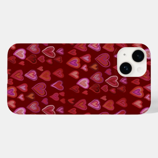 Honderd hart Case-Mate iPhone case (Achterkant (horizontaal))