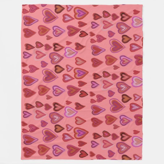 Honderd hart Fleece Blanket (Voorkant)