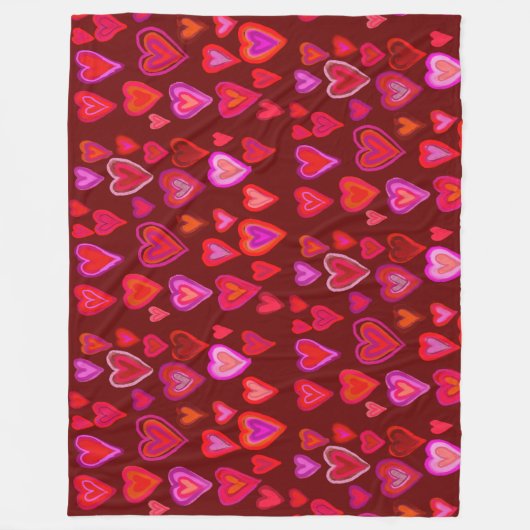 Honderd hart Fleece Blanket (Voorkant)