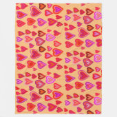 Honderd hart Fleece Blanket Deken (Voorkant)