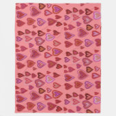 Honderd hart Fleece Blanket Deken (Voorkant)