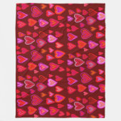 Honderd hart Fleece Blanket Deken (Voorkant)